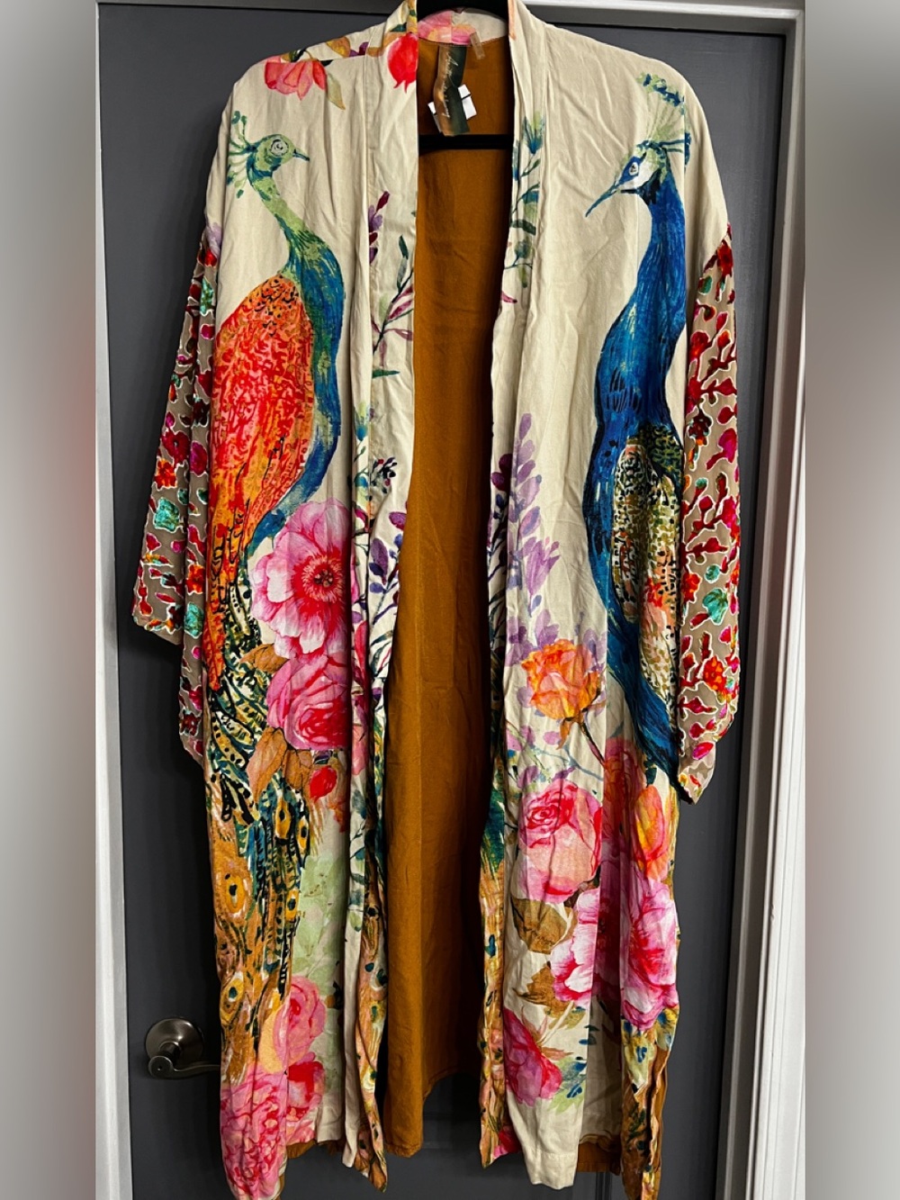 Anthropologie Aratta Bird Robe - Picture 2 of 13